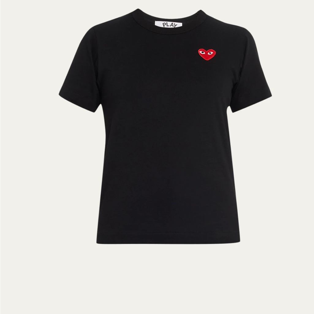 Comme Des Garcons Play Red Heart T Shirt